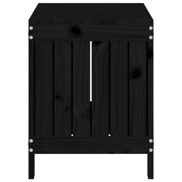 Ulkotilan säilytyslaatikot - Living Säilytyslaatikko musta 76x42,5x54 cm täysi mänty