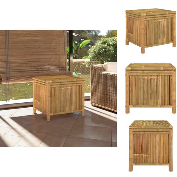 Ulkotilan säilytyslaatikot - Living Ulkosäilytyslaatikko 60x52x55cm bambu