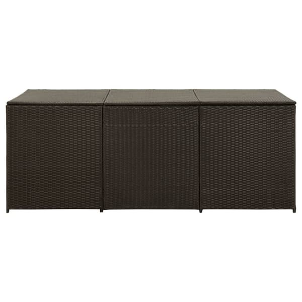 Ulkotilan säilytyslaatikot - Living Puutarhan säilytyslaatikko polyrottinki 180x90x70 cm ruskea