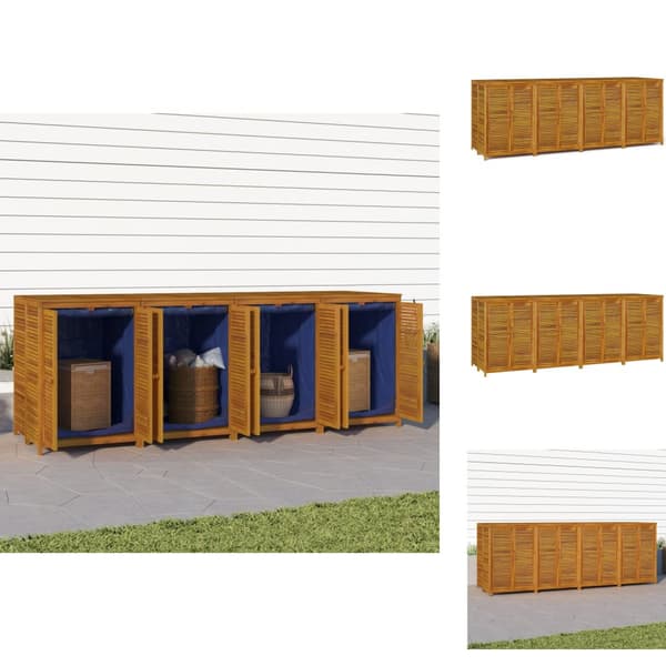 Ulkotilan säilytyslaatikot - Living Ulkosäilytyslaatikko 280x87x104 cm täysi akasiapuu