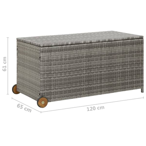 Dynboxar - Living Dynbox ljusgrå 120x65x61 cm konstrotting