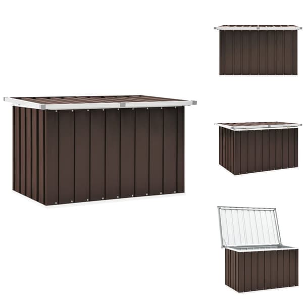 Ulkotilan säilytyslaatikot - Living Puutarhan varastoarkku ruskea 109x67x65 cm