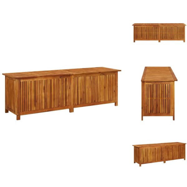 Ulkotilan säilytyslaatikot - Living Puutarhan varastolaatikko 175x50x58 cm täysi akaasiapuu