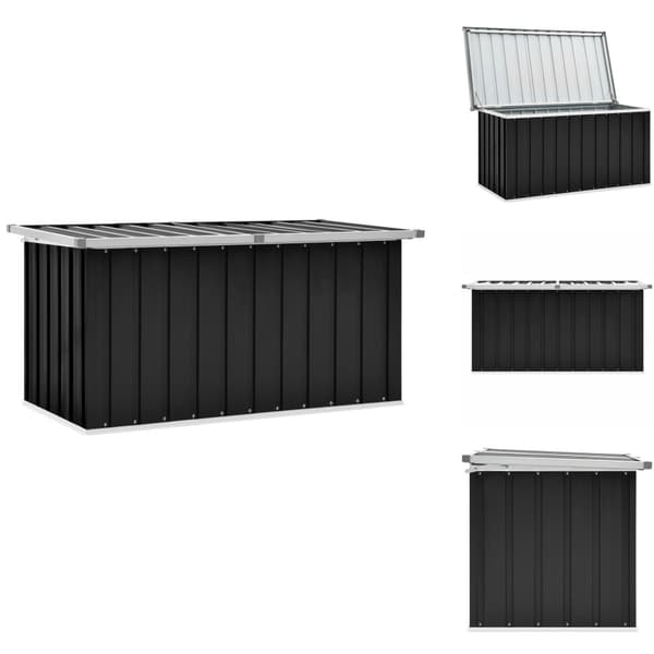 Udendørs opbevaringskasser - Living opbevaringskasse til haven 129x67x65 cm antracitgrå