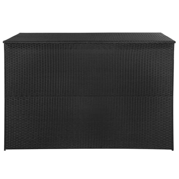 Ulkotilan säilytyslaatikot - Living Ulkosäilytyslaatikko musta 150x100x100 cm polyrottinki