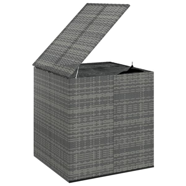 Ulkotilan säilytyslaatikot - Living Puutarhan säilytyslaatikko PE-rottinki 100x97,5x104 cm harmaa