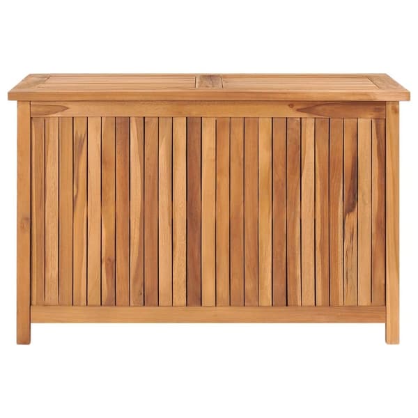 Udendørs opbevaringskasser - Living opbevaringskasse til haven 90x50x58 cm massivt teaktræ