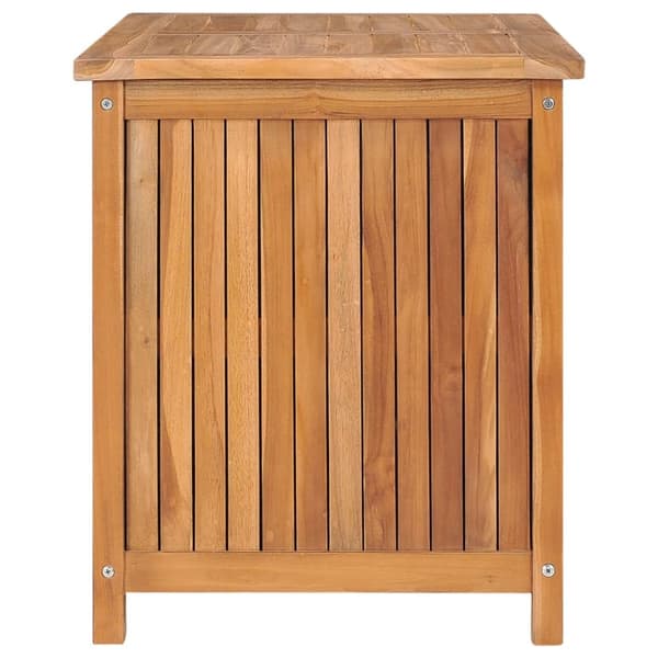 Udendørs opbevaringskasser - Living opbevaringskasse til haven 90x50x58 cm massivt teaktræ
