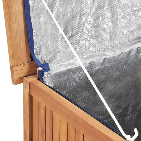 Udendørs opbevaringskasser - Living opbevaringskasse til haven 90x50x58 cm massivt teaktræ
