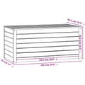 Pikkukuva 11 / 11: Ulkotilan säilytyslaatikot - Living Puutarhalaatikko musta 101x50,5x46,5 cm täysi mänty