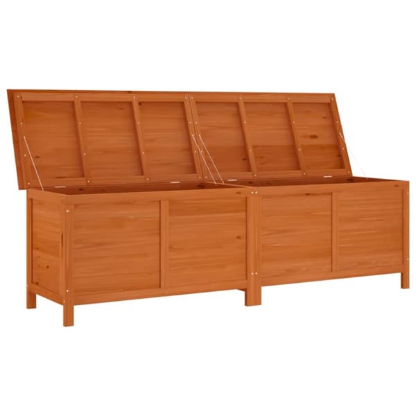 Dynboxar - Living Dynbox brun 198,5x50x56,5 cm massivt granträ