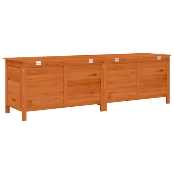 Dynboxar - Living Dynbox brun 198,5x50x56,5 cm massivt granträ