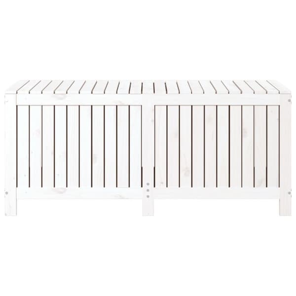 Dynbox vit 147x68x64 cm massiv furu - Trädgårdslåda - Trädgårdslådor - Home & Living