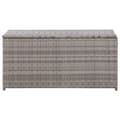 Pikkukuva 4 / 10: Puutarhan säilytyslaatikko polyrottinki 100x50x50 cm harmaa - Ulkosäilytyslaatikko - Ulkosäilytyslaatikot - Home & Living