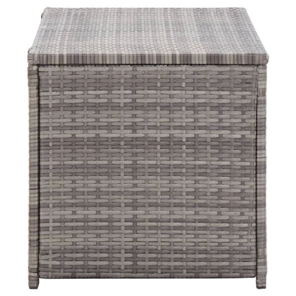 Puutarhan säilytyslaatikko polyrottinki 100x50x50 cm harmaa - Ulkosäilytyslaatikko - Ulkosäilytyslaatikot - Home & Living