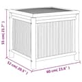 Miniatyrbillede 9 af 9: Opbevaringskasse til haven 60x52x55 cm bambus - Havekasse - Havekasser - Home & Living
