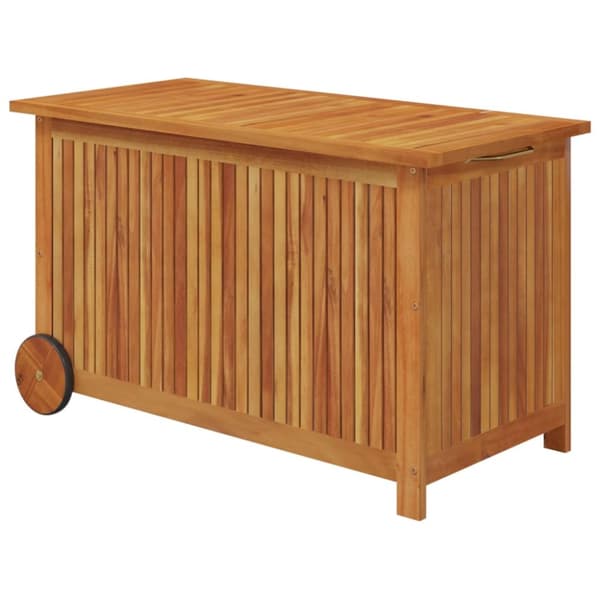 Opbevaringsboks til haven med hjul 90x50x58 cm massivt træ - Opbevaringsboks - Opbevaringsbokse - Home & Living