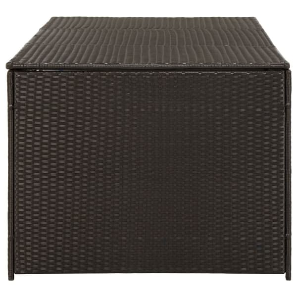 Puutarhan säilytyslaatikko polyrottinki 180x90x70 cm ruskea - Varastoarkku - Varastoarkut - Home & Living