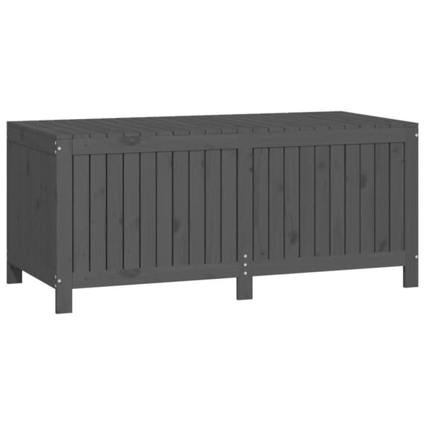 Opbevaringskasse til haven 147x68x64 cm massivt fyrretræ grå - Havekasse - Havekasser - Home & Living