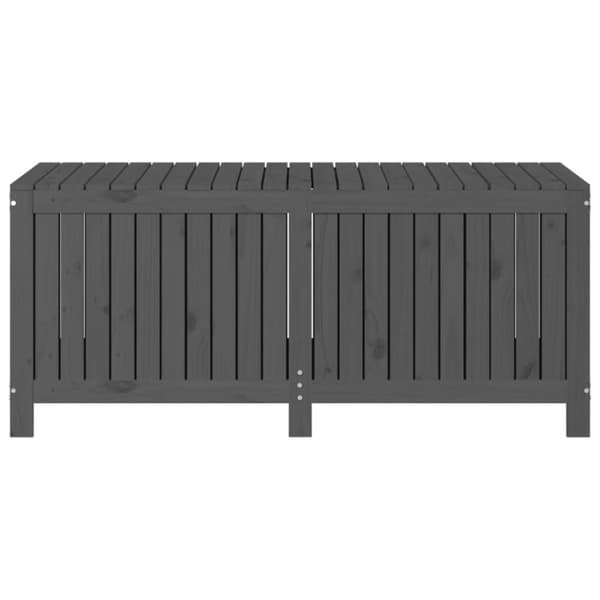 Opbevaringskasse til haven 147x68x64 cm massivt fyrretræ grå - Havekasse - Havekasser - Home & Living