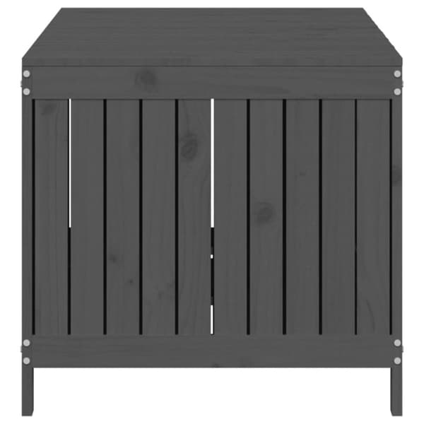 Opbevaringskasse til haven 147x68x64 cm massivt fyrretræ grå - Havekasse - Havekasser - Home & Living