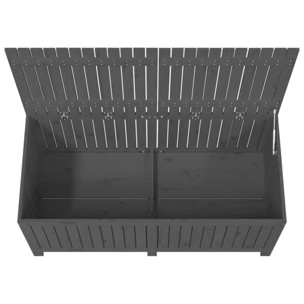 Opbevaringskasse til haven 147x68x64 cm massivt fyrretræ grå - Havekasse - Havekasser - Home & Living