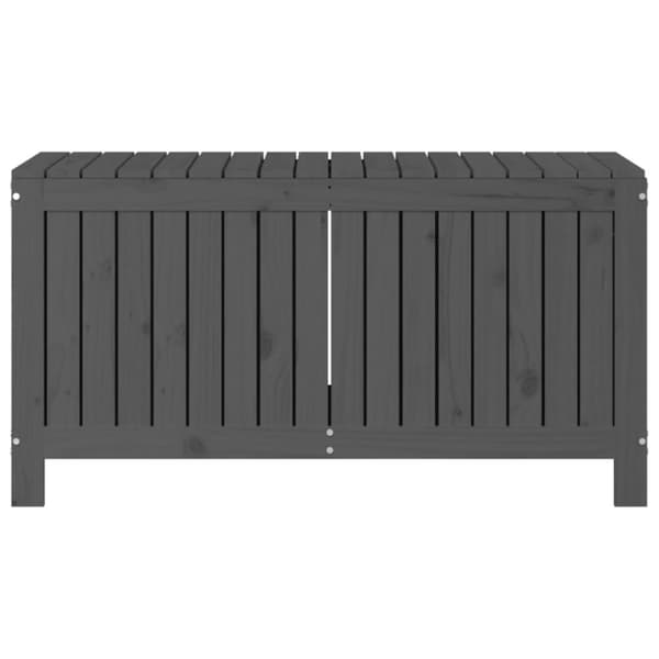 Dynbox svart 115x49x60 cm massiv furu - Trädgårdslåda - Trädgårdslådor - Home & Living