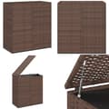 Miniatyrbillede 1 af 6: Hyndeboks 100x49x103,5 cm polyrattan brun - Hyndeboks - Hyndebokse - Home & Living