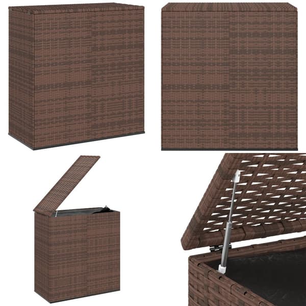 Hyndeboks 100x49x103,5 cm polyrattan brun - Hyndeboks - Hyndebokse - Home & Living