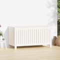 Miniatyrbillede 4 af 11: Opbevaringskasse til haven 121x55x64 cm massivt fyrretræ hvid - Havekasse - Havekasser - Home & Living