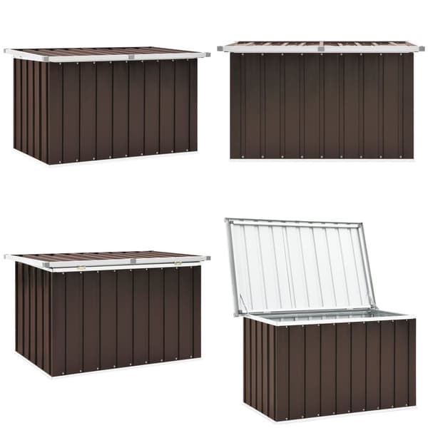 Puutarhan varastoarkku ruskea 109x67x65 cm - Varastolaatikko - Varastolaatikot - Home & Living
