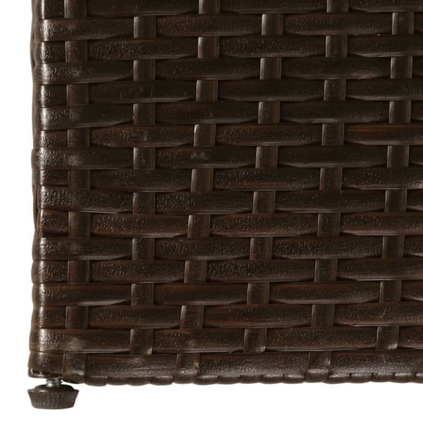 Ulkosäilytyslaatikko ruskea 150x100x100 cm polyrottinki - Ulkosäilytyslaatikko - Ulkosäilytyslaatikot - Home & Living