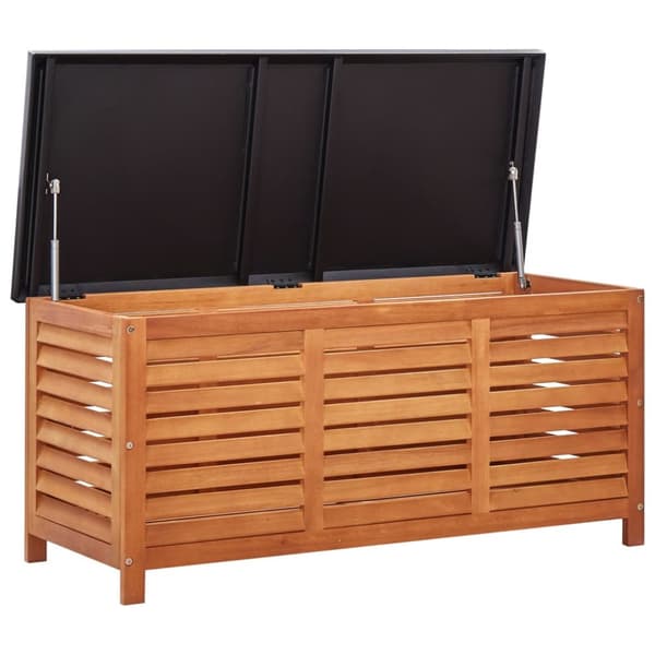 Dynbox 117x50x55 cm massivt eukalyptusträ - Förvaringslåda - Förvaringslådor - Home & Living