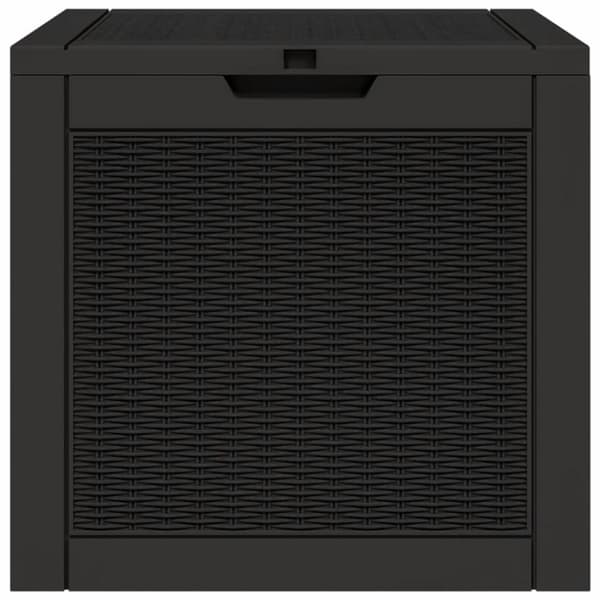 Opbevaringskasse til haven 55,5x43x53 cm polypropylen sort - Havekasse - Havekasser - Home & Living