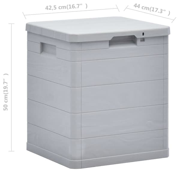 Dynbox 90 liter ljusgrå - Förvaringslåda - Förvaringslådor - Home & Living