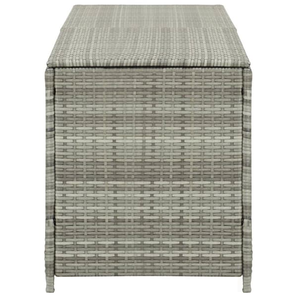 Puutarhan säilytyslaatikko polyrottinki 200x50x60 cm harmaa - Varastoarkku - Varastoarkut - Home & Living