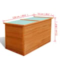 Miniatyrbild 8 av 8: Dynbox 126x72x72 cm trä - Förvaringslåda - Förvaringslådor - Home & Living