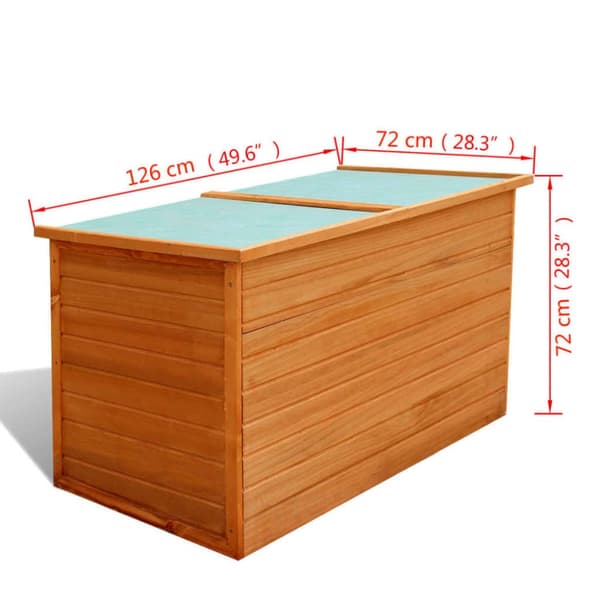 Dynbox 126x72x72 cm trä - Förvaringslåda - Förvaringslådor - Home & Living