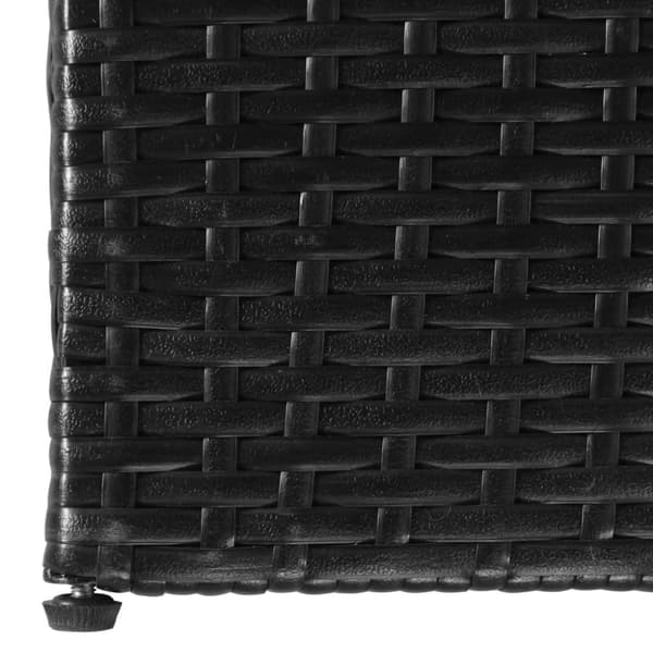 Ulkosäilytyslaatikko musta 150x100x100 cm polyrottinki - Ulkosäilytyslaatikko - Ulkosäilytyslaatikot - Home & Living