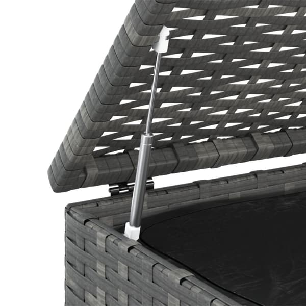Hyndeboks 100x97,5x104 cm polyrattan grå - Hyndeboks - Hyndebokse - Home & Living