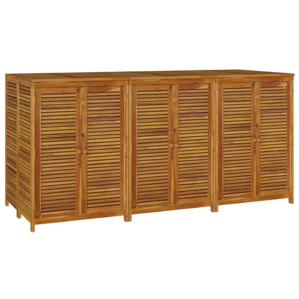 Opbevaringsboks til haven 210x87x104 cm massivt akacietræ - Opbevaringskasse Til Haven - Opbevaringskasser Til Haven - Home & Living