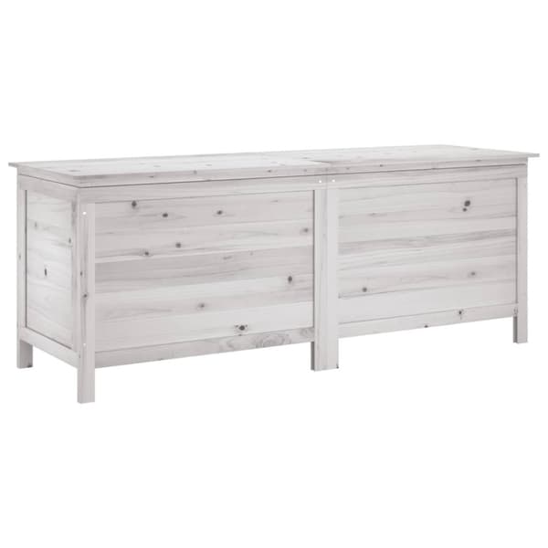 Ulkosäilytyslaatikko valkoinen 150x50x56,5 cm täysi kuusi - Ulkosäilytyslaatikko - Puutarhasäilytyslaatikko - Home & Living