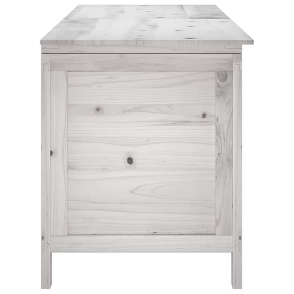 Ulkosäilytyslaatikko valkoinen 150x50x56,5 cm täysi kuusi - Ulkosäilytyslaatikko - Puutarhasäilytyslaatikko - Home & Living