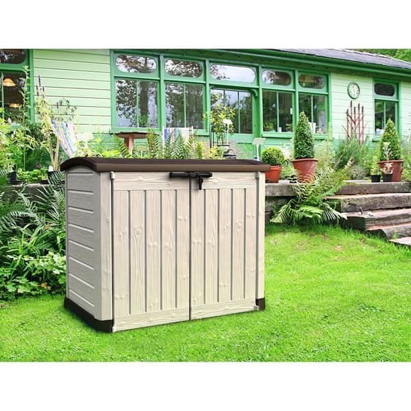 Stor multifunktionslåda för trädgården - Beige/Ljusbrun - 1200 L