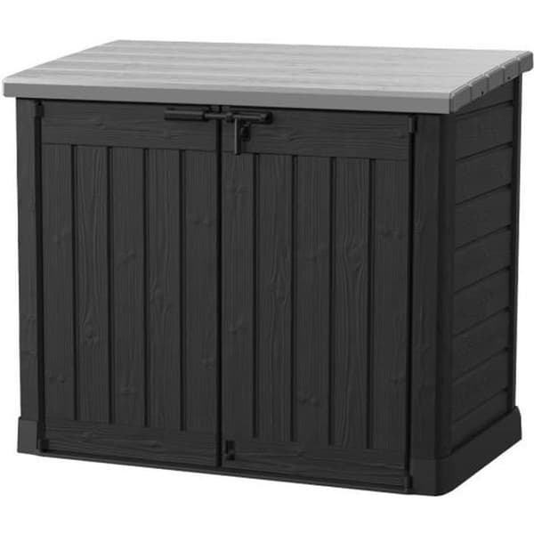 Utomhus förvaringsbox KETER i resin 1200 liter Svart och grå - Förvaring av sopkorgar eller cykel