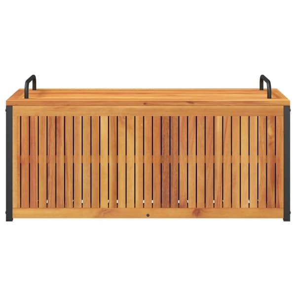 vidaXL Putekasse 110x45x42/53 cm heltre akasie og stål