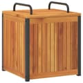 Miniatyrbilde 6 av 10: vidaXL Puteboks 45x45x45/53 cm heltre akasie og stål