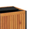 Miniatyrbilde 8 av 10: vidaXL Puteboks 45x45x45/53 cm heltre akasie og stål