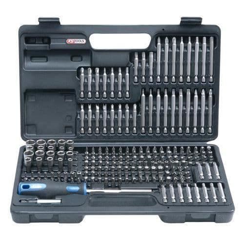 Verktyg och tillbehör - KS Tools - 911.2008 - Set med 208 säkerhetsbits - 6mm - Svart
