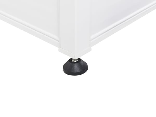 Trädgårdsförvaringslåda Vit Aluminium 123x60 cm Trädgårdsmöbler Förvaring